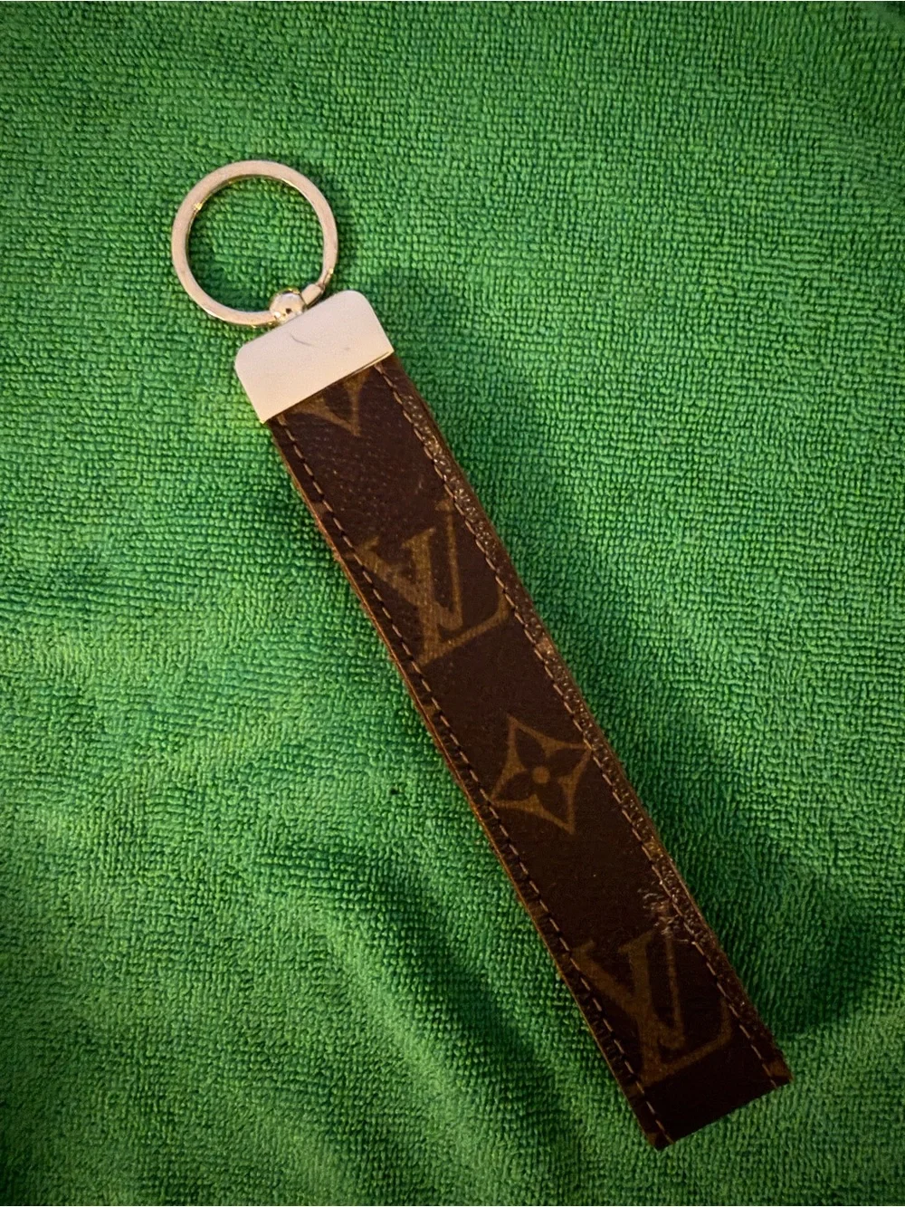 Louis Vuitton Monogram Canvas Key Strap - Brown & silver Hardware